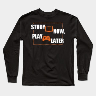 Funny Video Game Gamer Responsible Student Slogan Long Sleeve T-Shirt